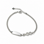Bracelet en Argent 925 avec Symbole Infini et Zircons – Taille 16–20 cm | CM Silver Jewels