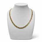 Collana Uomo in Argento 925 Placcato Oro Catena Marinara 8 mm – 50 cm o 60 cm | CM Silver Jewels