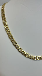 Collana Uomo in Argento 925 Placcato Oro Catena Marinara 8 mm – 50 cm o 60 cm | CM Silver Jewels
