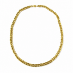 Collana Uomo in Argento 925 Placcato Oro Catena Marinara 8 mm – 50 cm o 60 cm | CM Silver Jewels