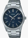 Orologio CASIO REF. MTP-VD03D-2AUDF Uomo acciaio con datario quadrante Blu 41mm - Gioielleria CM SILVER & JEWELS