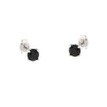 925 Silver Black Stone Light Point Earrings