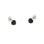 925 Silver Black Stone Light Point Earrings