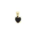 Pendentif Cœur en Argent 925 avec Zircons Colorés – Bleu, Vert, Noir | CM Silver Jewels