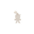 Child Pendant in 925 Sterling Silver with Zircons – 1.8 cm | CM Silver Jewels