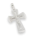 Crocifisso in Argento 925 – Bracci a Trapezio e Cristo in Rilievo | CM Silver Jewels