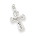 Ciondolo Croce in Argento 925 – Design Moderno Lucido | CM Silver Jewels