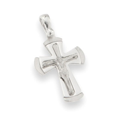 Ciondolo Croce in Argento 925 – Design Moderno Lucido | CM Silver Jewels