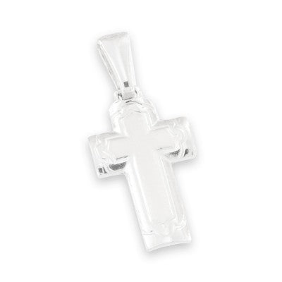 Ciondolo Croce in Argento 925 – Bracci Arrotondati Finitura Lucida | CM Silver Jewels