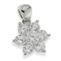 Collana Veneziana con Ciondolo Fiore in Zirconi e Argento 925 – 45 cm | CM Silver Jewels