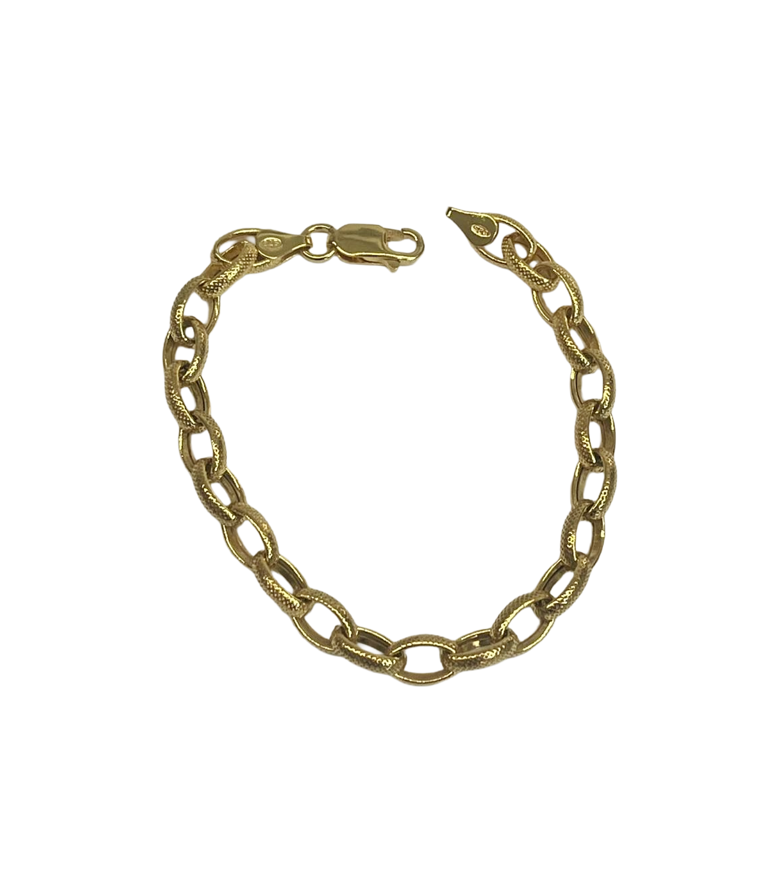 Bracciale Artigianale Donna in Argento 925 Placcato Oro - Made in Italy