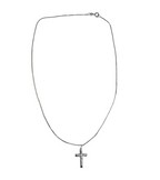 Ciondolo o collana con croce in argento - Devozione e Forza - Nickel Free