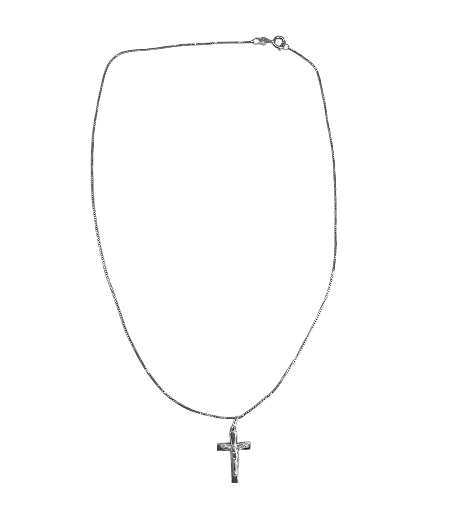 Ciondolo o collana con croce in argento - Devozione e Forza - Nickel Free