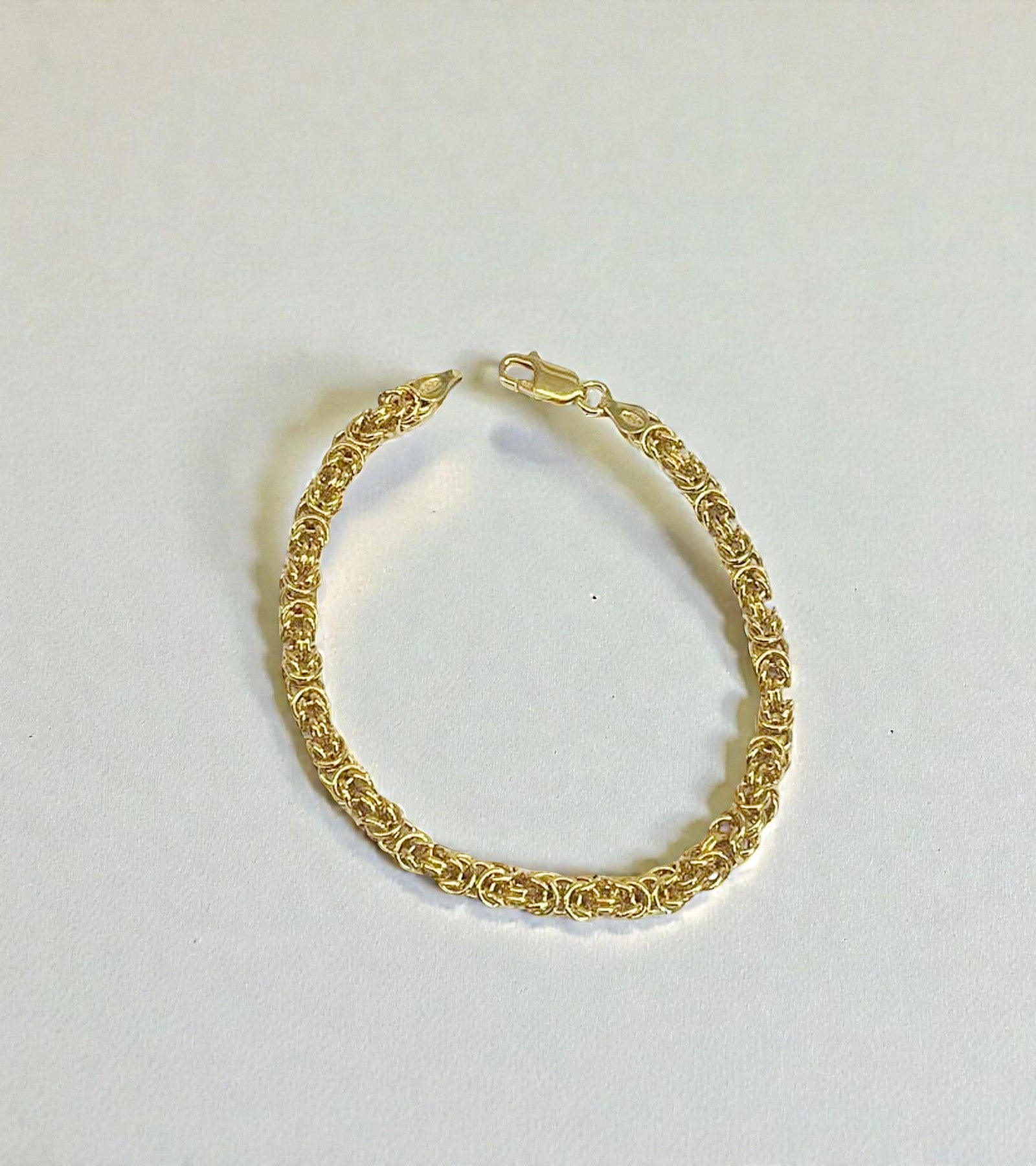 Bracciale in argento dorato artigianale donna