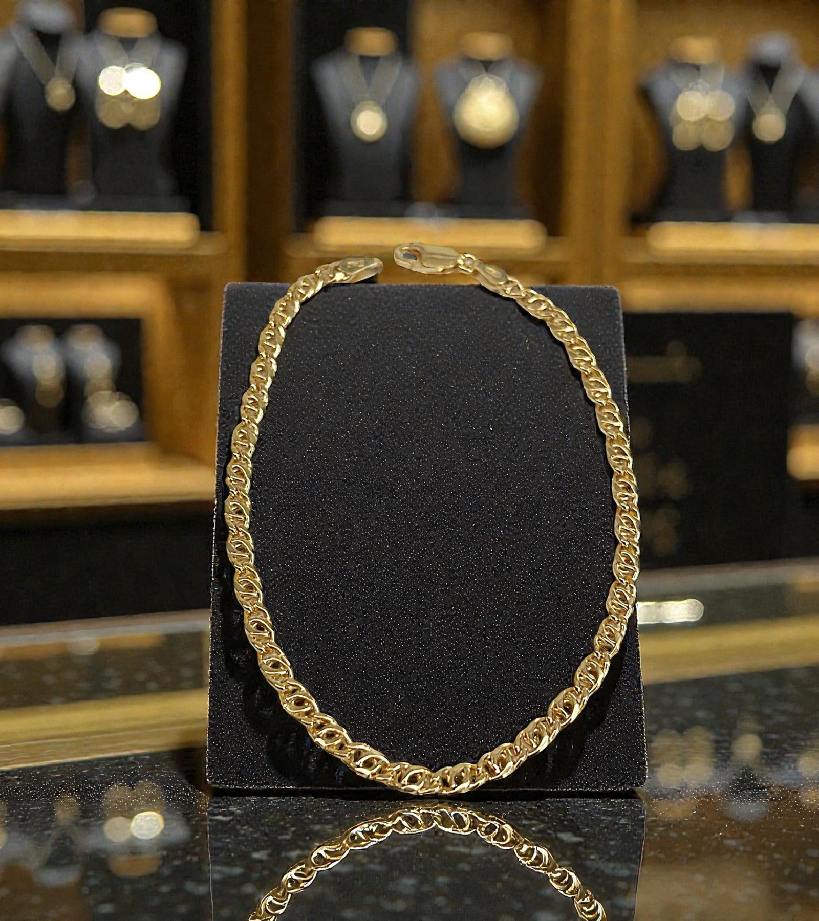 Bracciale dorato in argento 925