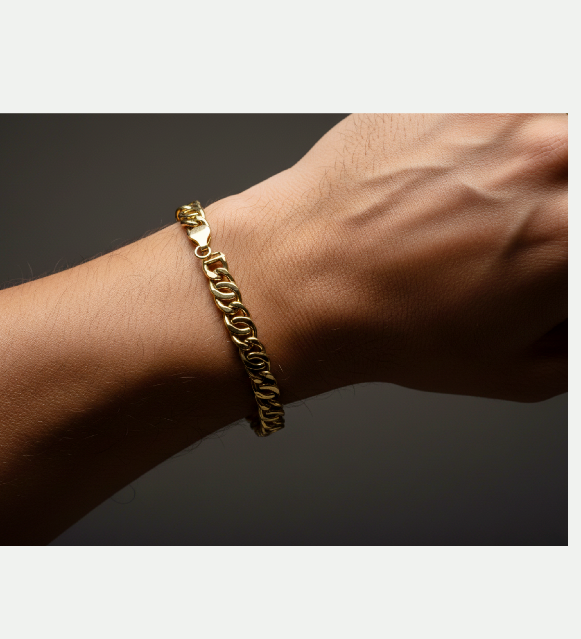 Bracciale colore oro in argento 925 artigianale