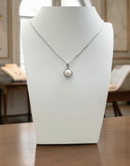 Collana con perla e zirconi in Argento