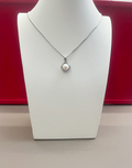 Collana con perla e zirconi in Argento