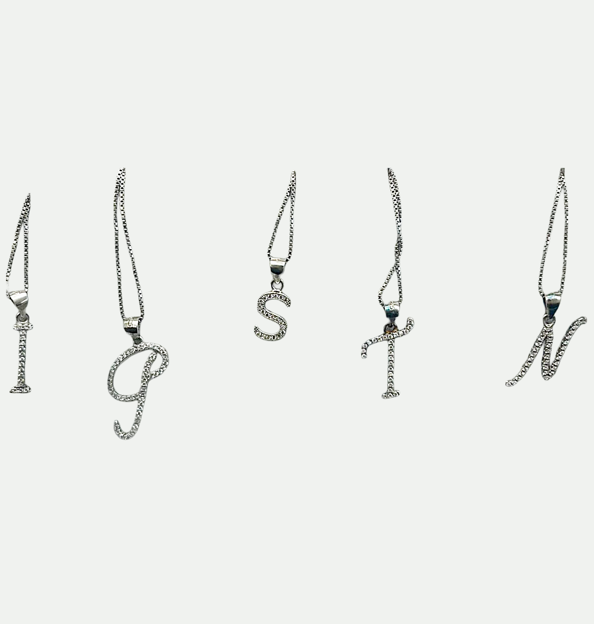 Collana Unisex con Lettera in Argento 925