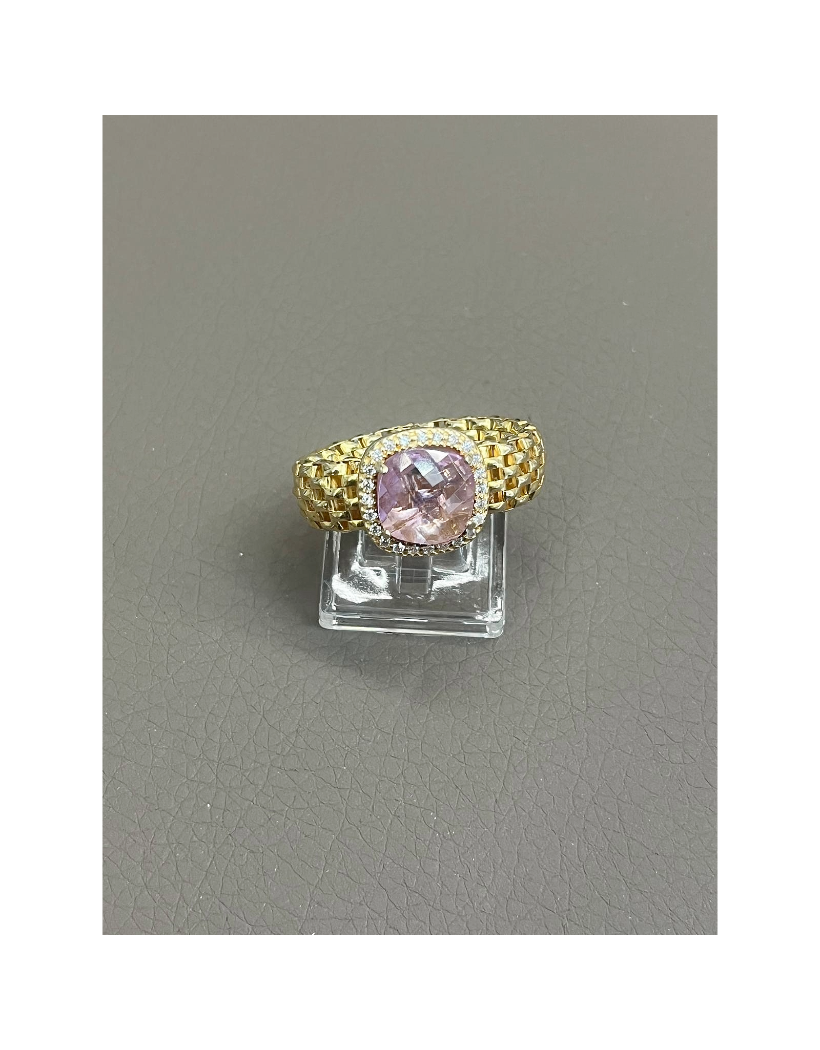 Anello Dorato in Argento 925 Artigianale – Eleganza Moderna e Stile Distintivo