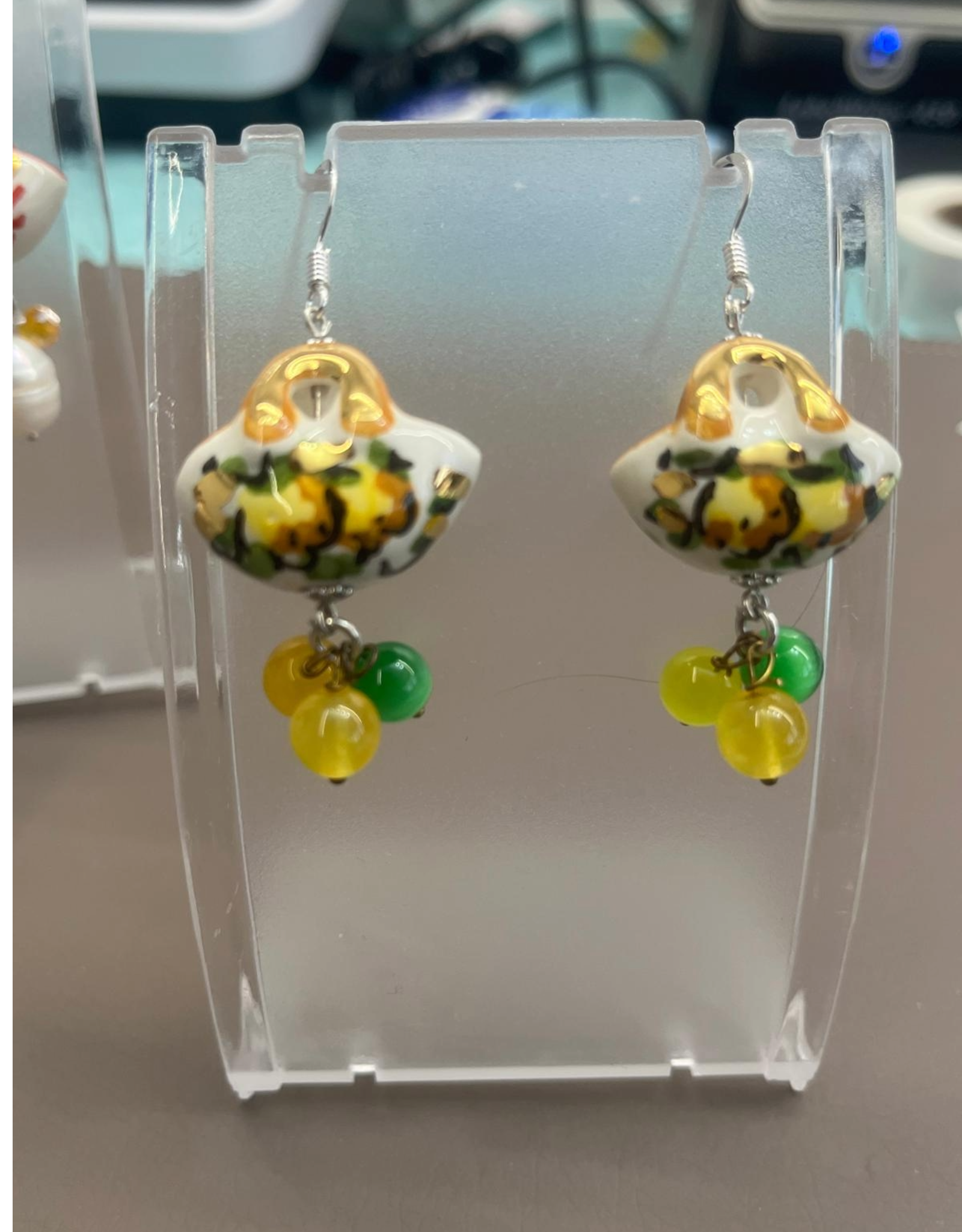 Orecchini Artigianali in Ceramica e Argento 925 – 4 Modelli Disponibili Made in Italy – Gioielli Donna Eleganti e Unici