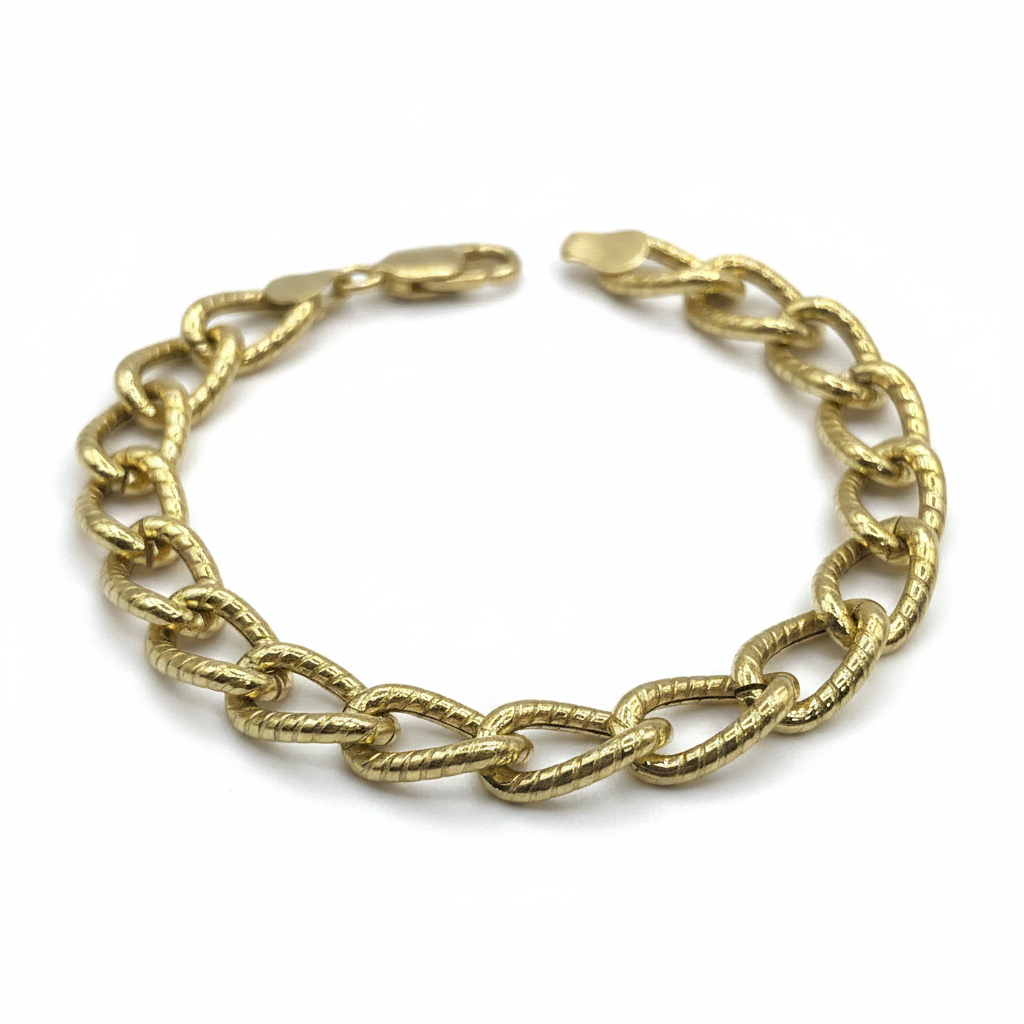 Bracciale Donna in Argento 925 – Maglia Luminosa 20 cm | CM Silver Jewels