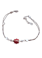 925 Silver Ladybug Bracelet – Elegance and Luck
