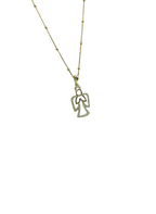 925 Silver Necklace with Angel Pendant and Zircons – Length 45 cm | CM Silver Jewels