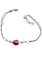 925 Silver Ladybug Bracelet – Elegance and Luck