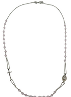 925 Sterling Silver Rosary Necklace – 7 Colors | 50 cm | CM Silver Jewels