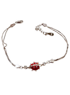 925 Silver Ladybug Bracelet – Elegance and Luck