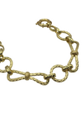Bracelet en Argent 925 Plaqué Or avec Mailles Tressées et Finition Gravée – 18 cm | CM Silver Jewels