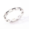 Anello Grumetta in Argento 925 Rodiato con Zirconi Bianchi e Neri – Misura 15 | CM Silver Jewels