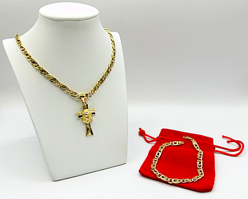 Set Collana e Bracciale in Argento 925 con Croce Miracolosa – Scegli la Composizione | CM Silver Jewels