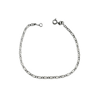 18K 750 White Gold Bracelet – Elegant Jewel in Certified Gold – 1.53 g – Made in Italy