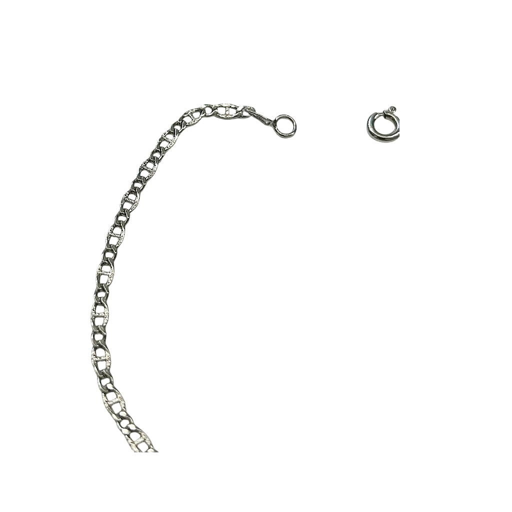 18K 750 White Gold Bracelet – Elegant Jewel in Certified Gold – 1.53 g – Made in Italy