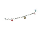 Women's 925 silver bracelet with lucky charms