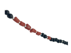 Bracciale Donna in Argento 925 con Pietre Rosse e Nere – 19 cm | CM Silver Jewels