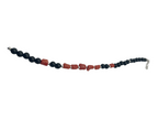 Bracciale Donna in Argento 925 con Pietre Rosse e Nere – 19 cm | CM Silver Jewels