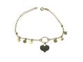 Bracciale Donna in Argento 925 con Pendenti Cuore – Oro Giallo o Silver 20 cm | CM Silver Jewels