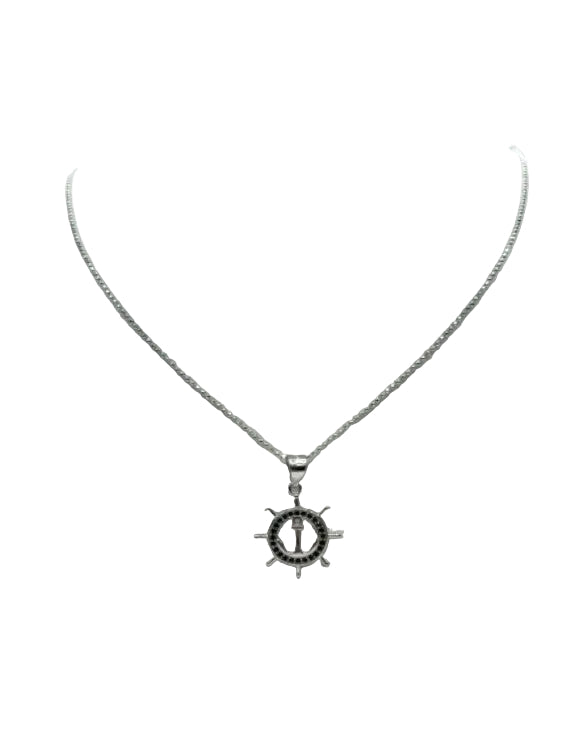 Collana Uomo Timone Nautico – Argento 925