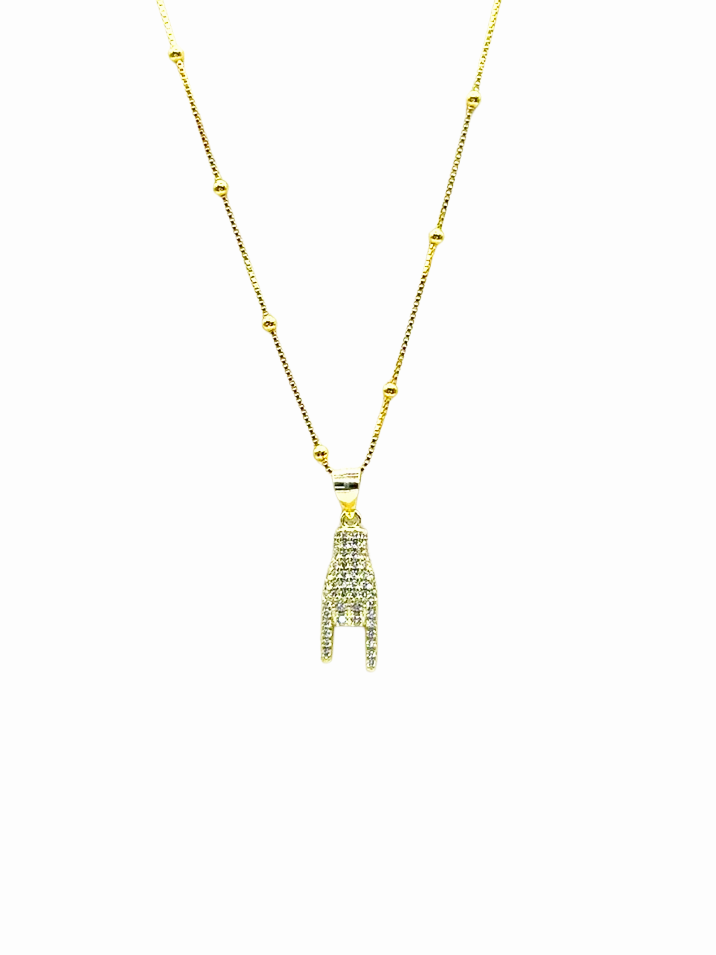 Collana Donna in Argento 925 Placcato Oro con Ciondolo Verticale Luminoso – Ipoallergenica Senza Nichel - Gioielleria CM SILVER & JEWELS