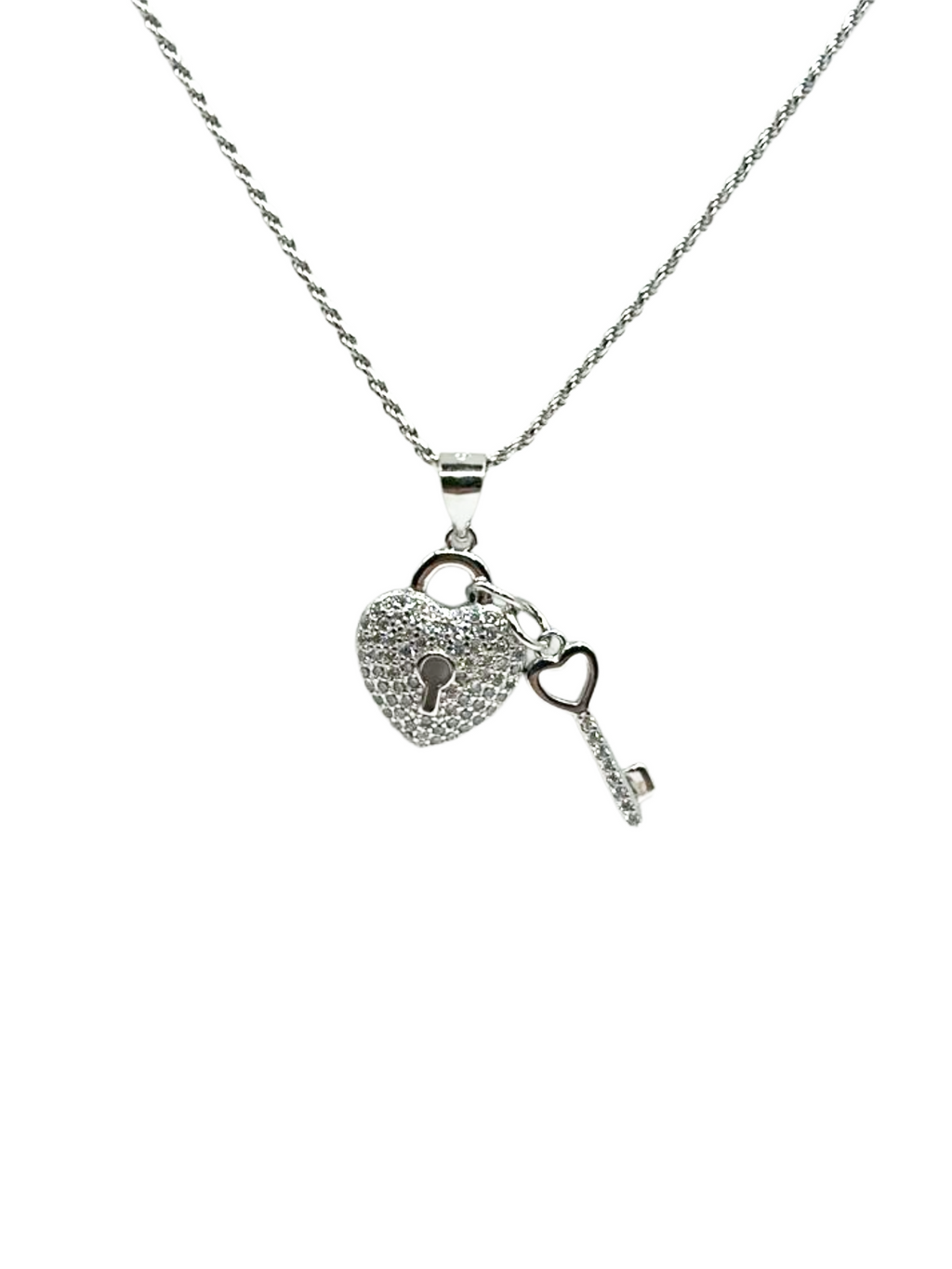 Collier Cœur et Clé en Argent 925 – Le symbole parfait de l'amour
