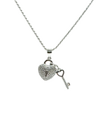 Collier Cœur et Clé en Argent 925 – Le symbole parfait de l'amour