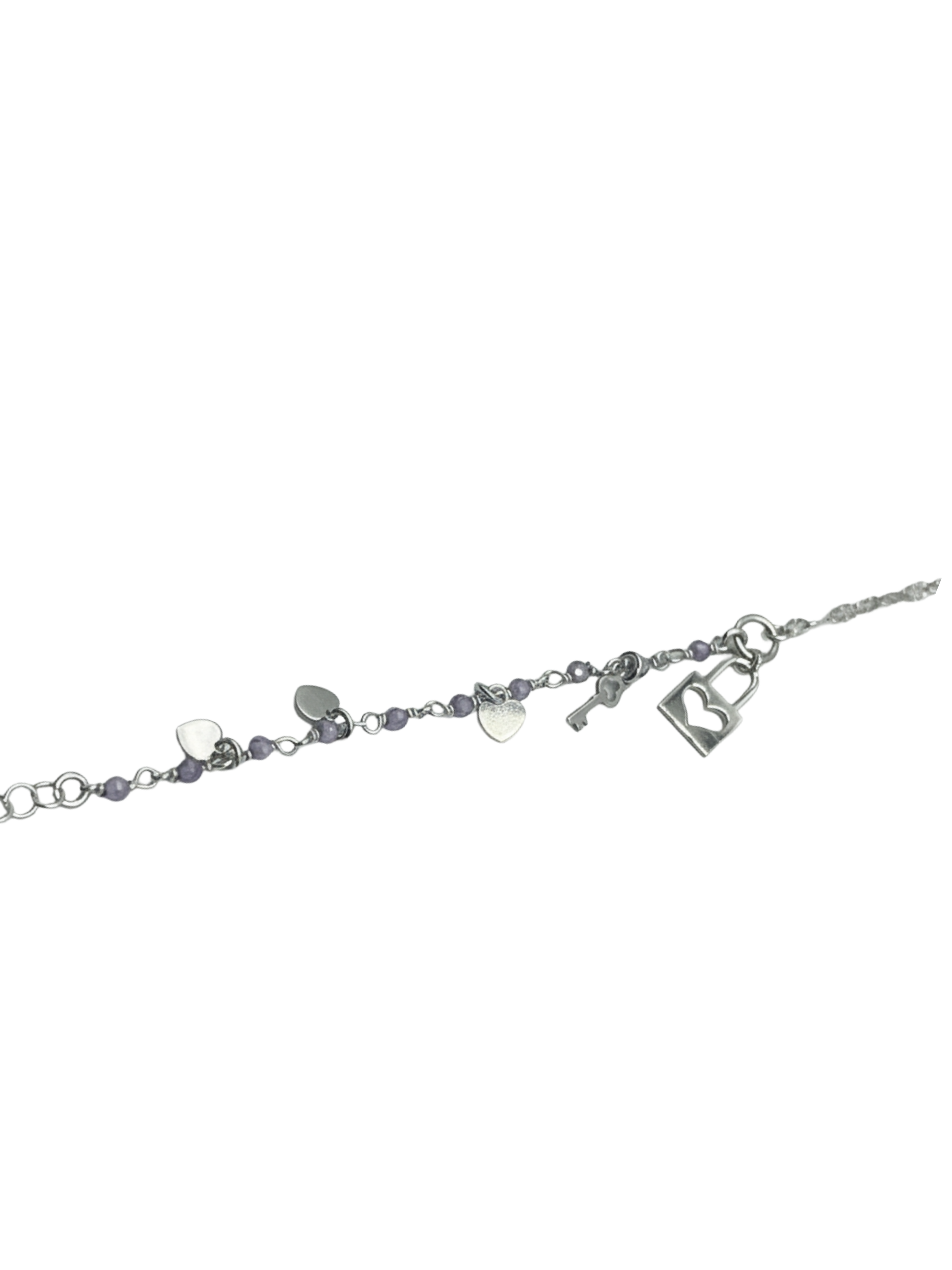 Women's Bracelet in 925 Silver with Charms