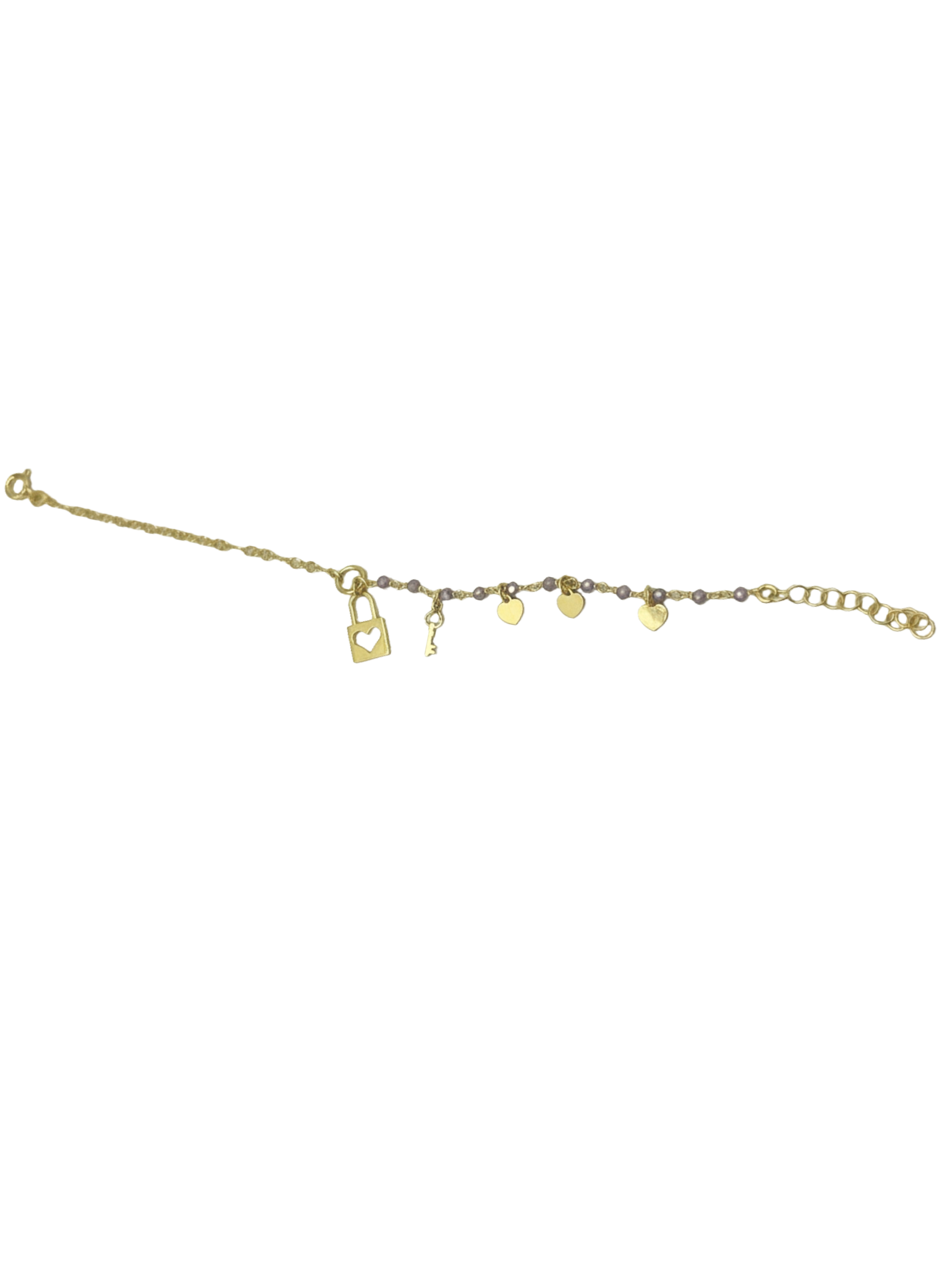 Women's Bracelet in 925 Silver with Charms