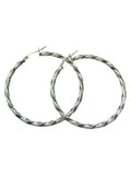 Orecchini a Cerchio Intrecciati in Argento 925 artigianali - Eleganti e Luminosi - CM Silver Jewels