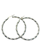 Orecchini a Cerchio Intrecciati in Argento 925 artigianali - Eleganti e Luminosi - CM Silver Jewels