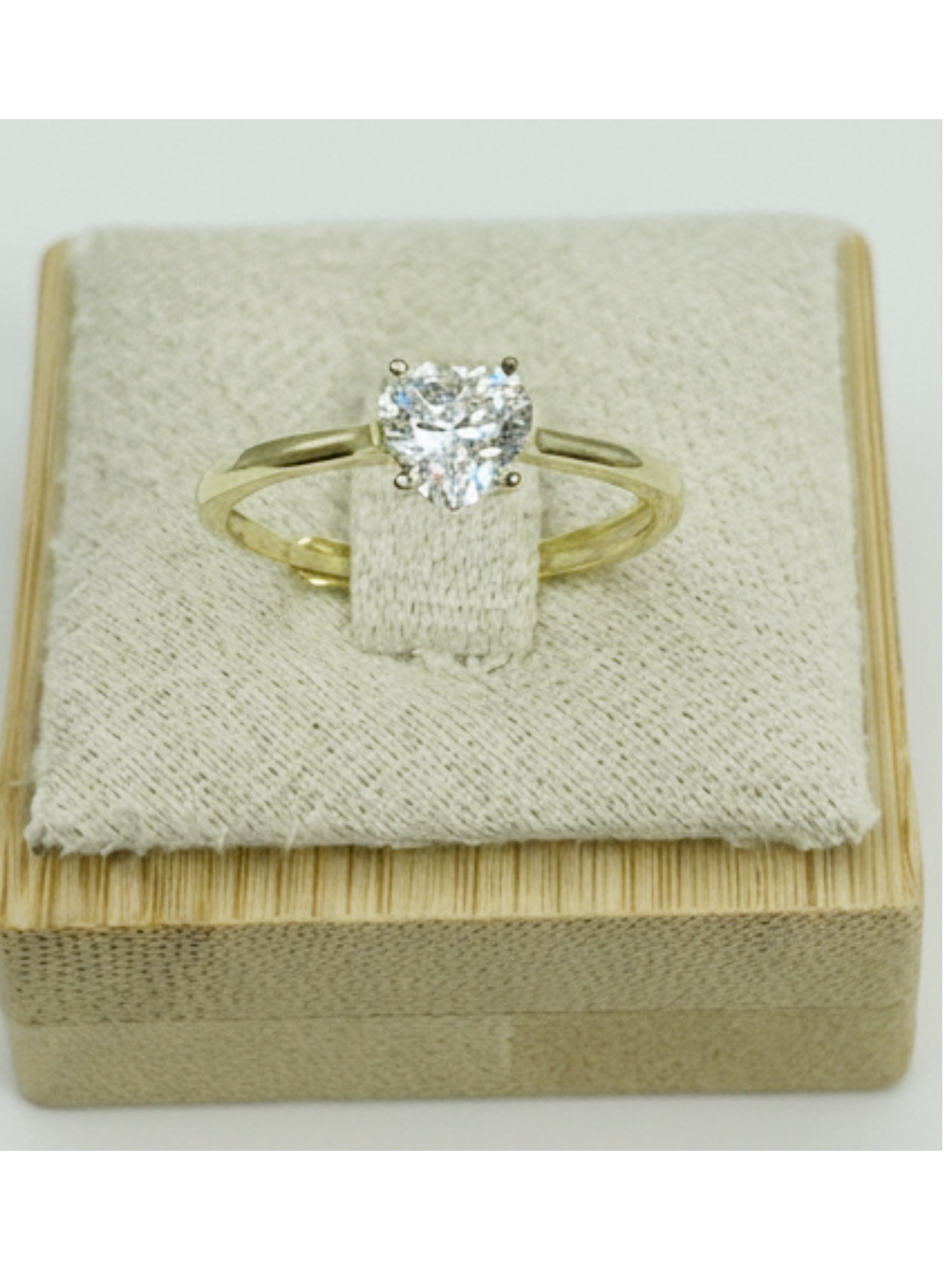 Sterling Silver 925 Heart Ring with Zircon – Silver and Gold Plated Version