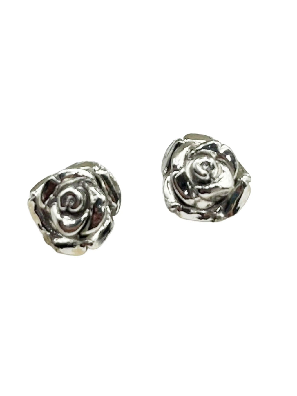 Orecchini a Forma di Rosa in Argento 925 - CM Silver Jewels